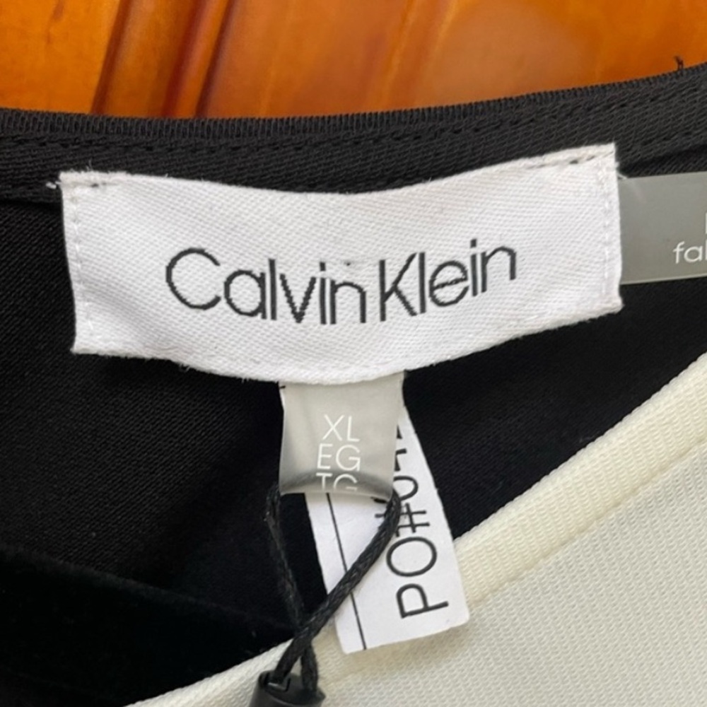 🆕 Calvin Klein CK Women's Sleeveless Colorblock Cami Camisole Blouse XL 16 - Picture 8 of 13